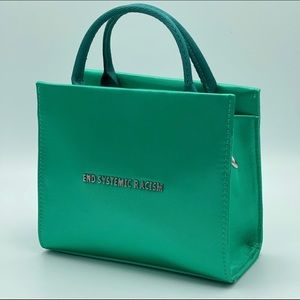Brandon Blackwood Green Satin ESR Tote
